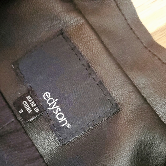 Edison leather and polyester light jacket - Picture 4 of 4